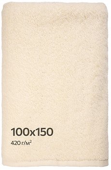 Большое махровое полотенце 100x150 Happy Fox Home