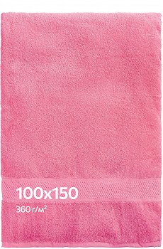 Большое махровое полотенце 100x150 Happy Fox Home