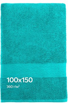 Большое махровое полотенце 100x150 Happy Fox Home