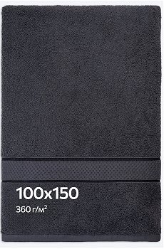 Большое махровое полотенце 100x150 Happy Fox Home