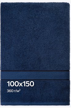 Большое махровое полотенце 100x150 Happy Fox Home