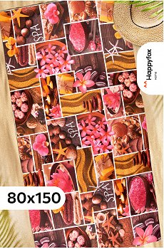 Полотенце пляжное вафельное 80x150 см Happy Fox Home