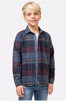 Рубашка для мальчика на кнопках Happyfox