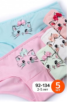 Трусы для девочки 5шт- Happy Fox