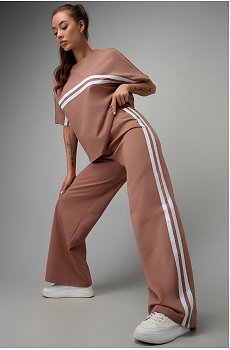 Женский костюм оверсайз из футера двухнитки Happyfox