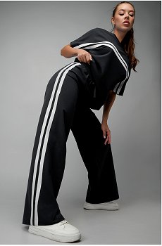 Женский костюм оверсайз из футера двухнитки Happyfox