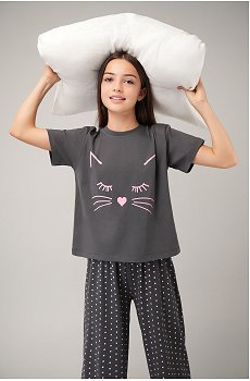 Хлопковая пижама для девочки Happyfox