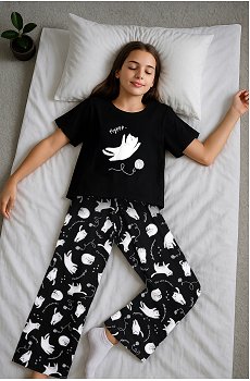 Хлопковая пижама для девочки Happyfox