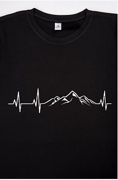 горы.кардиограмма,черный