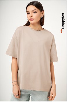 Женская футболка оверсайз Happyfox