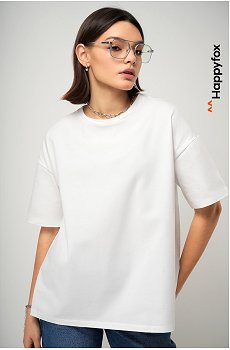 Женская футболка оверсайз Happyfox
