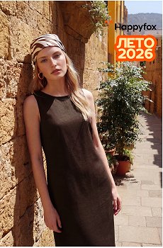Женское льняное платье Happyfox