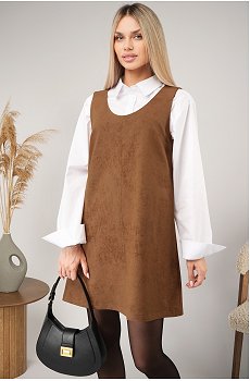 Женское офисное платье - сарафан Happyfox