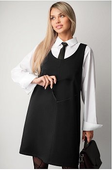 Женское офисное платье - сарафан Happyfox