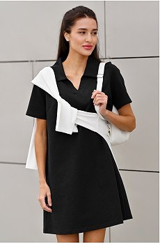 Женское базовое платье - поло Happyfox