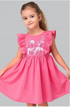 Летнее хлопковое платье для девочки Happyfox