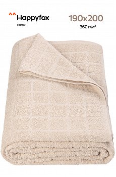 Простыня махровая 190Х200 Happy Fox Home