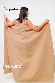 Простыня вафельная 145Х200 Happy Fox Home