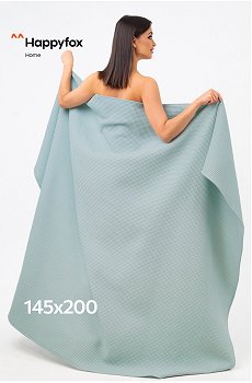 Простыня вафельная 145Х200 Happy Fox Home