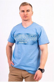 Мужская футболка с V-вырезом Lets Go