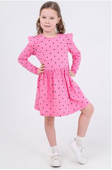 Хлопковое платье для девочки Luneva