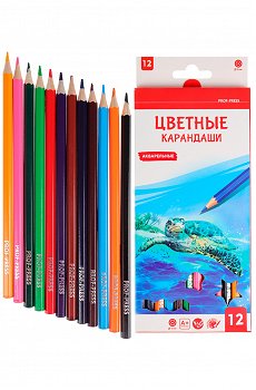 Карандаши цветные 12 цв- Prof-Press
