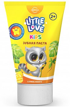 Детская зубная паста с ароматом сочного манго 62 гр Little Love