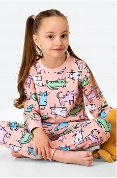 Хлопковая пижама для девочки Bonito
