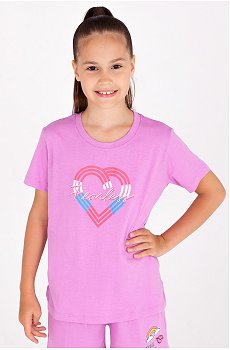 Хлопковая футболка для девочки Takro