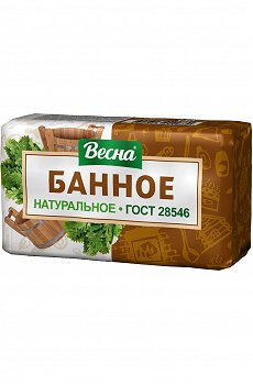 Мыло туалетное Народное банное 140 г- Весна