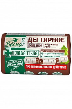 Мыло туалетное дегтярное 90 г- Весна