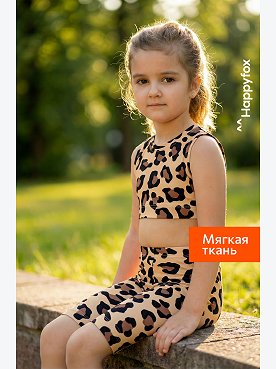 Летний костюм из бамбука для девочки Happyfox