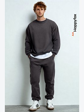Мужской костюм оверсайз из футера трехнитки Happyfox