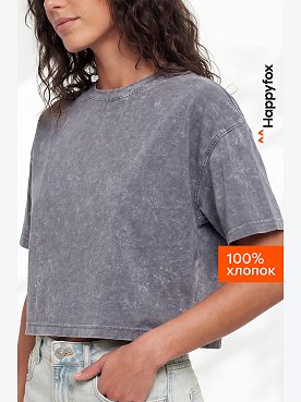 Женская укороченная футболка Happyfox