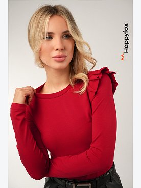 Женский лонгслив с крылышками Happyfox