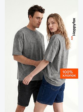 Футболка унисекс оверсайз Happyfox