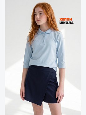 Школьное поло для девочки Happyfox