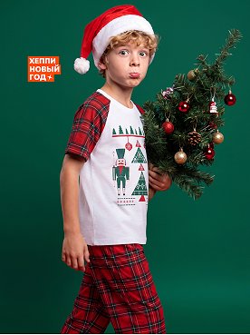 Новогодняя пижама для мальчика Happyfox