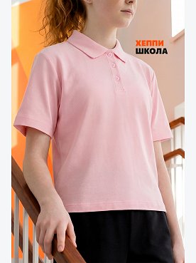 Блузка поло для девочки оверсайз Happyfox