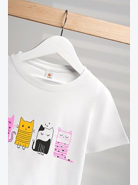 котики,белый