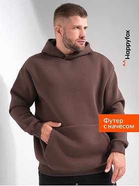 Мужское худи из футера с начесом Happyfox