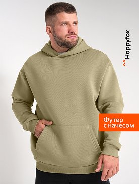 Мужское худи из футера с начесом Happyfox