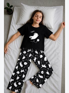 Хлопковая пижама для девочки Happyfox