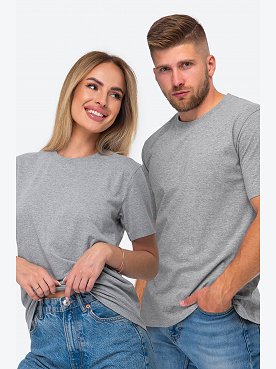 Базовая хлопковая футболка унисекс Happyfox