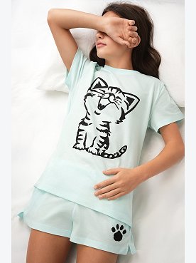 Хлопковая пижама для девочки Happyfox