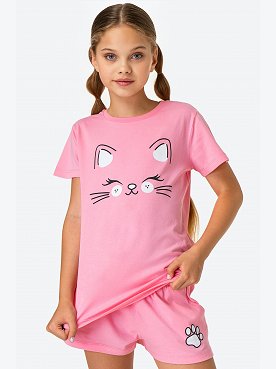 Хлопковая пижама для девочки Happyfox