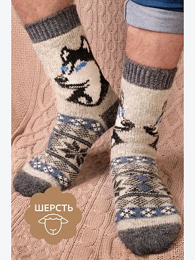 Носки мужские шерстяные Happyfox