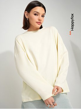 Женский лонгслив оверсайз Happyfox