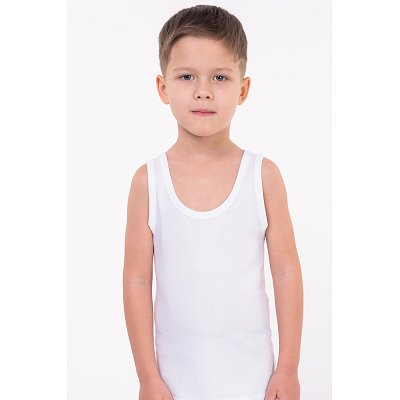 Майка для мальчика Bonito 6677390 белый купить оптом в HappyWear.ru