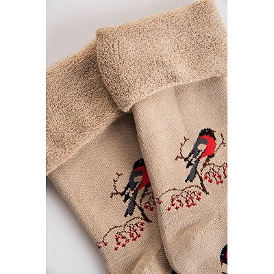 Махровые носки Happyfox 6658126 бежевый купить оптом в HappyWear.ru